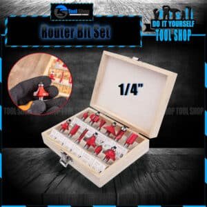 12pcs 1/4 shank router bit set woodworking milling cutter set