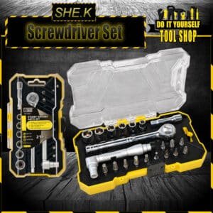 She.k 21 Pcs Screwdriver Bits and Socket Set