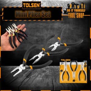 Tolsen 3Pcs Mini Pliers Set, Tolsen 10038